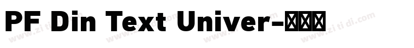 PF Din Text Univer字体转换